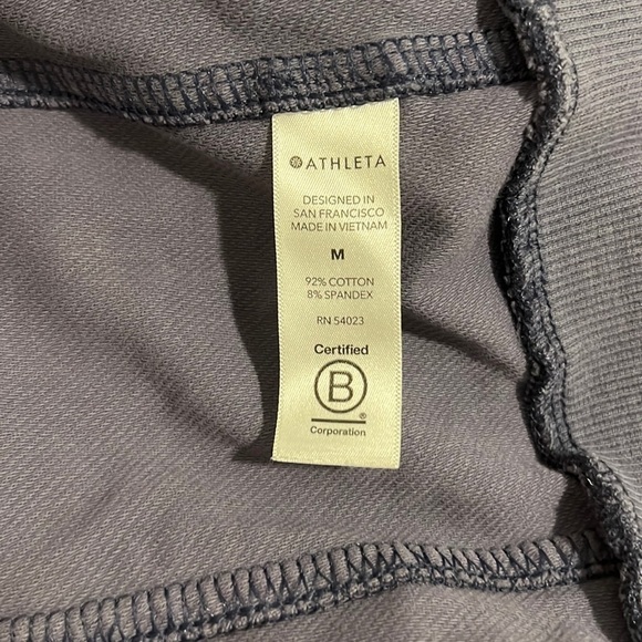 Athleta Matching Sweatshirt Jogger Set Farallon Print Inversion Medieval Violet - Picture 12 of 17